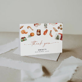 Tack för ditt kort för Vinter-julets babyskal