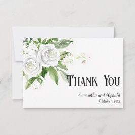 Tack för ditt kort för vit ros och babyns andetag