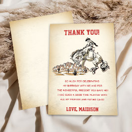 Tack för ditt kort för western Cowboy-Födelsedagsf