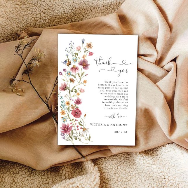 Tack för ditt kort för Wildblomma (Skapare uppladdad)