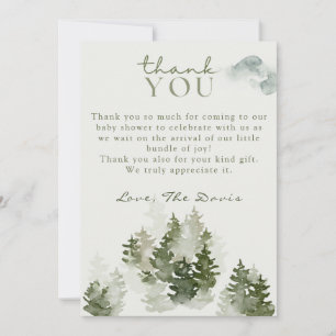 Tack för ditt kort för Winter Woodland Baby Shower