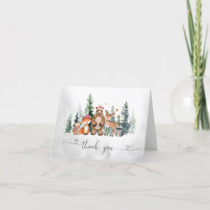 Tack för ditt kort för Winter Woodland Baby Shower