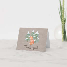 Tack för ditt kort för Winter Woodland Fox