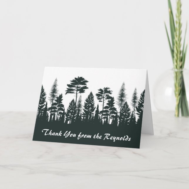 Tack för ditt kort för Woodland Forest (Framsida)
