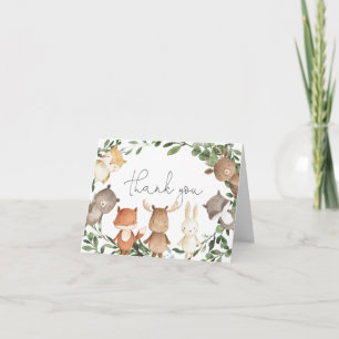 Tack för ditt kort för Woodland Friends Baby Showe