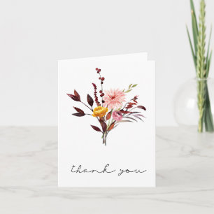 Tack för ditt kort från hösten Blommigt Bouquet