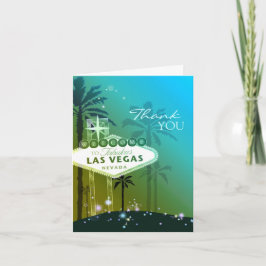 Tack för ditt kort, Glamous Las Vegas Bröllop Kort