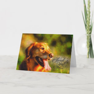 Tack för ditt kort - Golden Retriever Hund Hund
