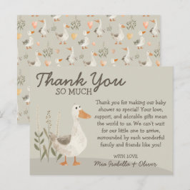 Tack för ditt kort - Goose Baby Shower