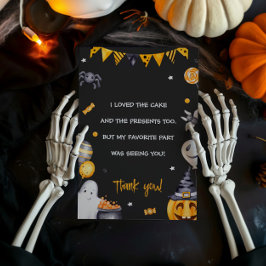 Tack för ditt kort, halloween fest inbjudningar