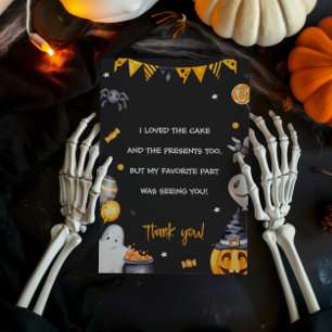 Tack för ditt kort, halloween fest inbjudningar