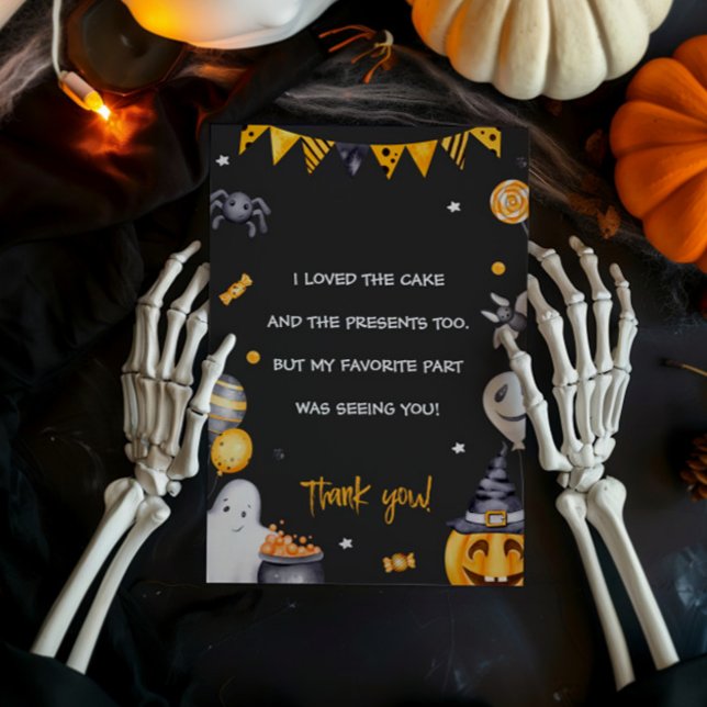 Tack för ditt kort, halloween fest inbjudningar (Skapare uppladdad)