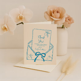 Tack för ditt kort, hand plockade Whimsique Lemon Inbjudan