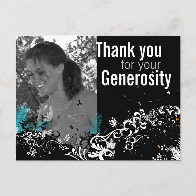 Tack för ditt kort i anpassningsbar studenten (Framsida)