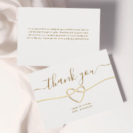 Tack för ditt kort i elegant Guld Möhippa
