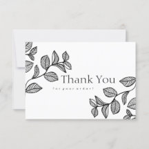 Tack för ditt kort i Grenar