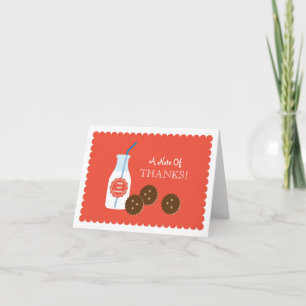 Tack för ditt kort i mjölk och Cookies Födelsedag