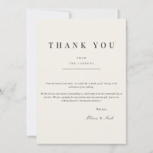 Tack för ditt kort i Modern och Elegant Beige