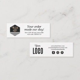 Tack för ditt kort i Modern Script Anpassningsbar