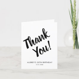 Tack för ditt kort i Modern Script Birthday