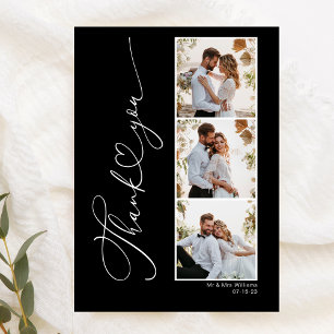 Tack för ditt kort i Modern Simple Script Heart Br