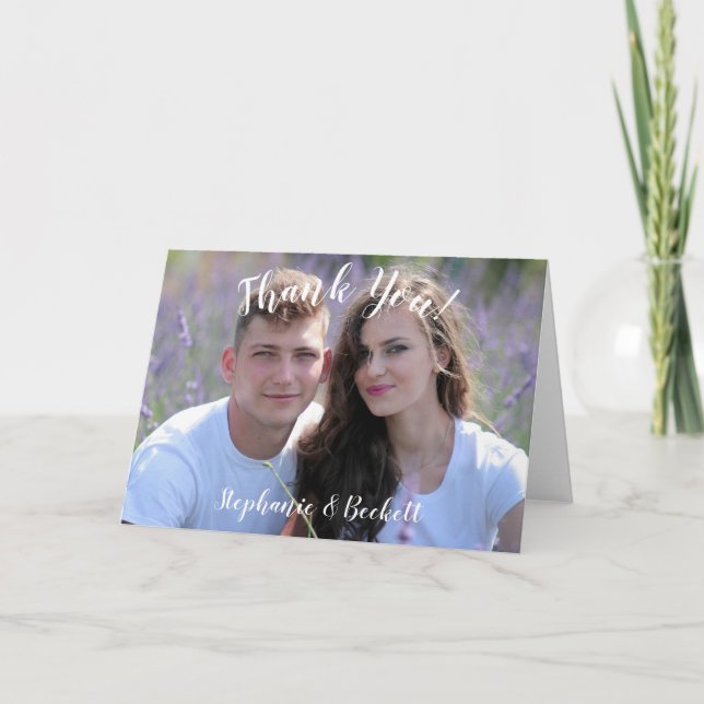 Tack för ditt kort i Photo Bröllop (Framsida)