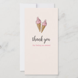 Tack för ditt kort - Ice Cream Party