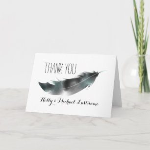 Tack för ditt kort, Inspired Black Feather Kort