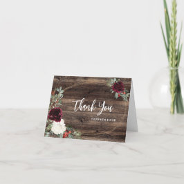 Tack för ditt kort, julvinter-bröllop kort