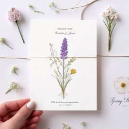 Tack för ditt kort Lavender Chic Bröllop