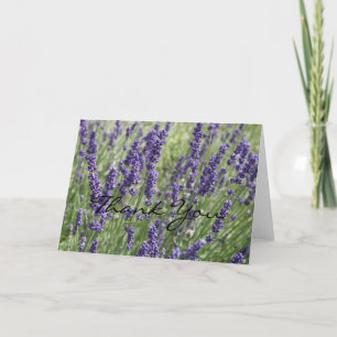 Tack för ditt kort, Lavender Flowers Kort