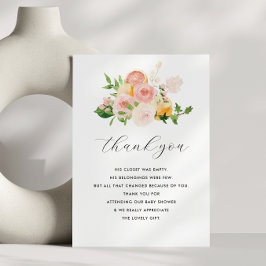 Tack för ditt kort, lilla citrusbabydusch kort