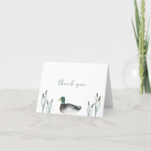 Tack för ditt kort, Mallard Anka Baby Shower Kort