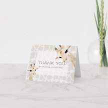 Tack för ditt kort, mamma & Baby Giraffe Baby Show