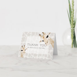 Tack för ditt kort, mamma & Baby Giraffe Baby Show