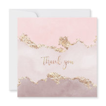 Tack för ditt kort med faux-guld-folie