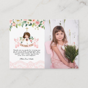 Tack för ditt kort med foto, Rosa Heliga Communion