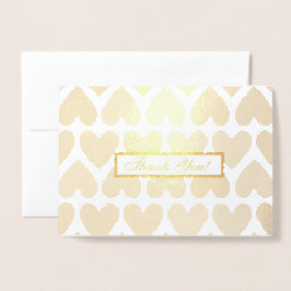 Tack för ditt kort med Heart Mönster-bakgrund