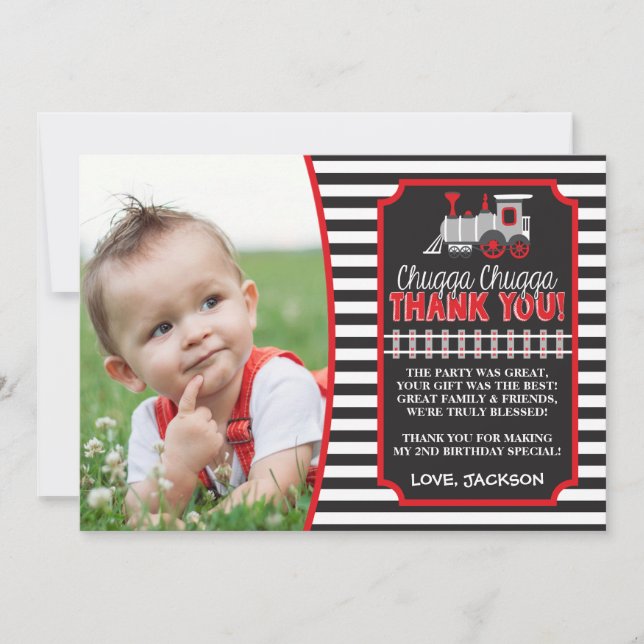 Tack för ditt kort med kuvert på födelsedagen i Tå (Framsida)