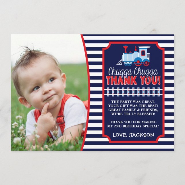 Tack för ditt kort med kuvert på födelsedagen i Tå (Framsida)