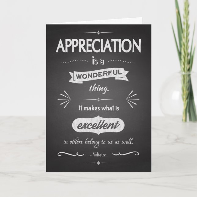 Tack för ditt kort med uppskattningskurs (Framsida)