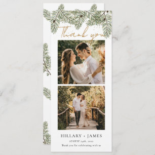 Tack för ditt kort med Whimsical Grönt Gräs Photo 