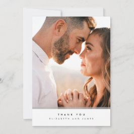 Tack för ditt kort - minimalistiskt fotokort - För