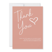 Tack för ditt kort, Modern Girl Baby Shower