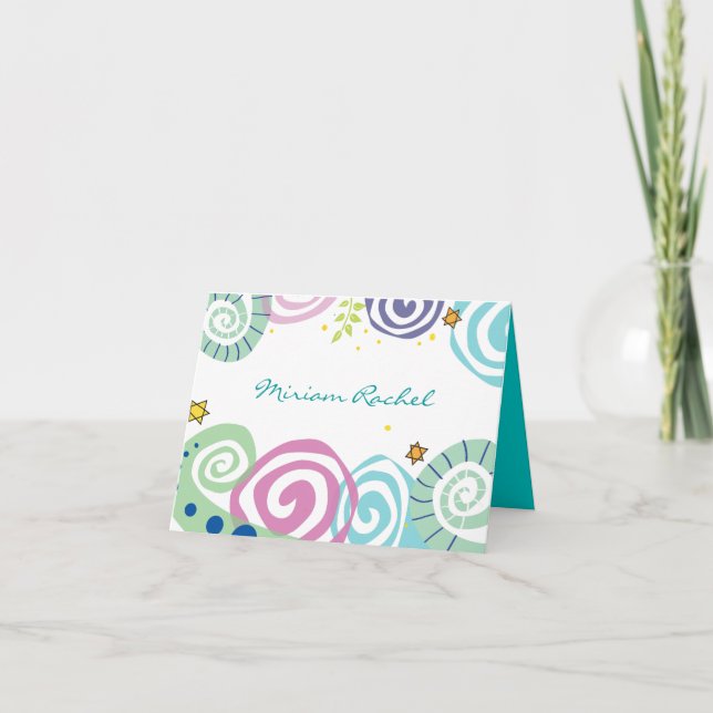 Tack för ditt kort, mor NATURE SWIRL Fladdermus Pu (Framsida)