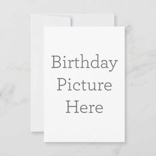 8.9 x 12.7 cm Platt Save The Date-kort (Framsida)