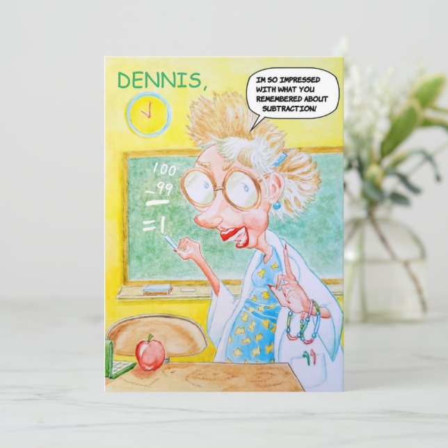 Tack för ditt kort på personligen (Stående Fram)