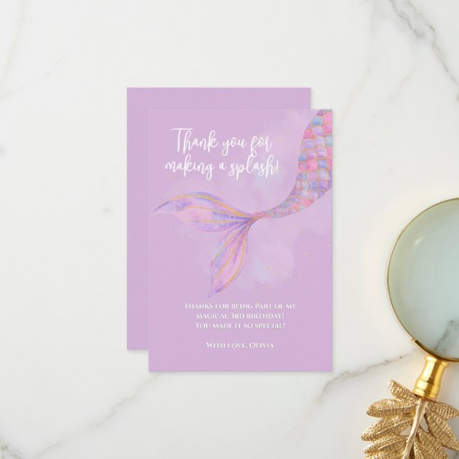 Tack för ditt kort på Språk Stänk Sjöjungfru (Fram/Back In Situ)