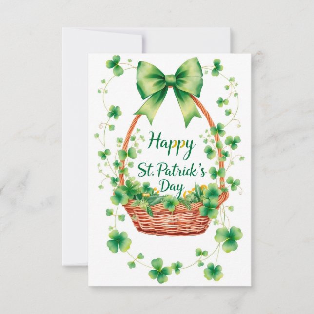 Tack för ditt kort på St. Patrick's Day (Framsida)