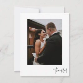 Tack för ditt kort, Photo Bröllop, tack för Elegan